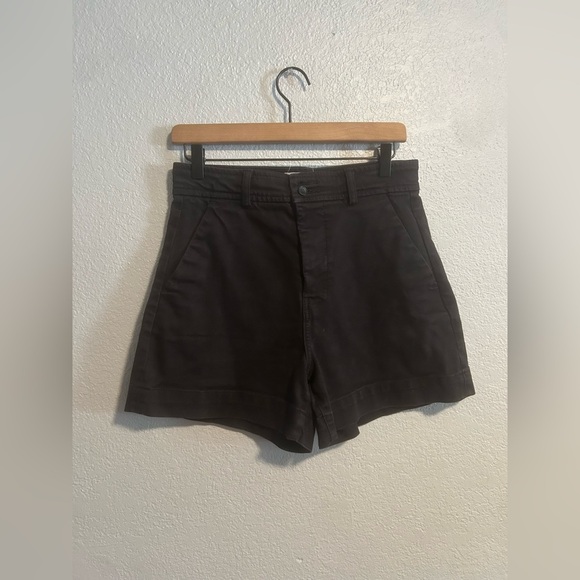 Everlane the way high canvas shorts in black - Picture 2 of 6